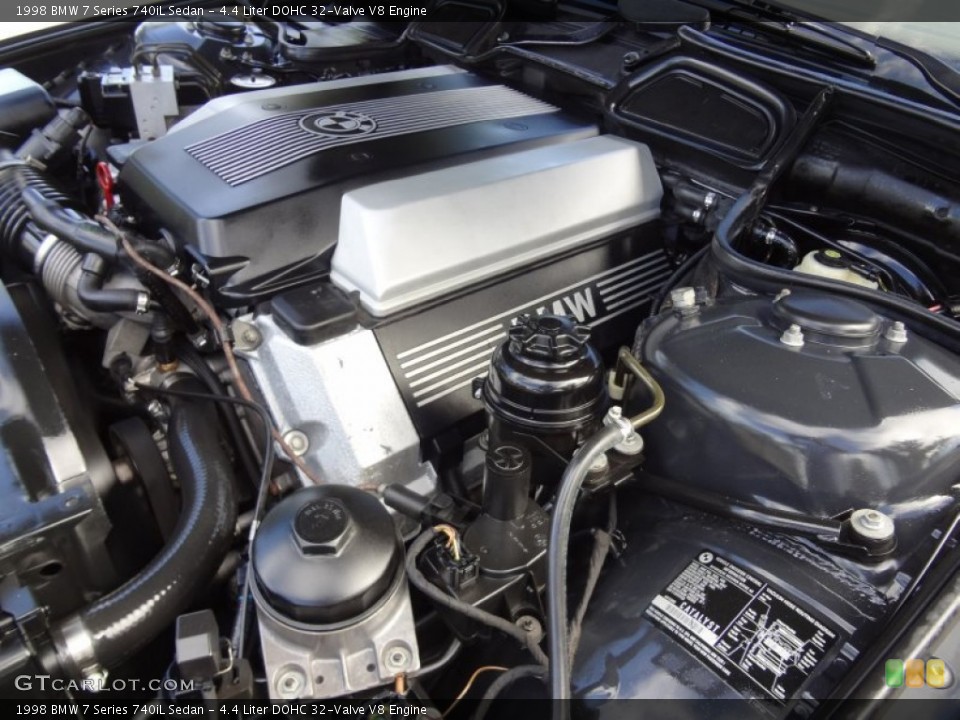 4.4 Liter DOHC 32-Valve V8 Engine for the 1998 BMW 7 Series #74608237