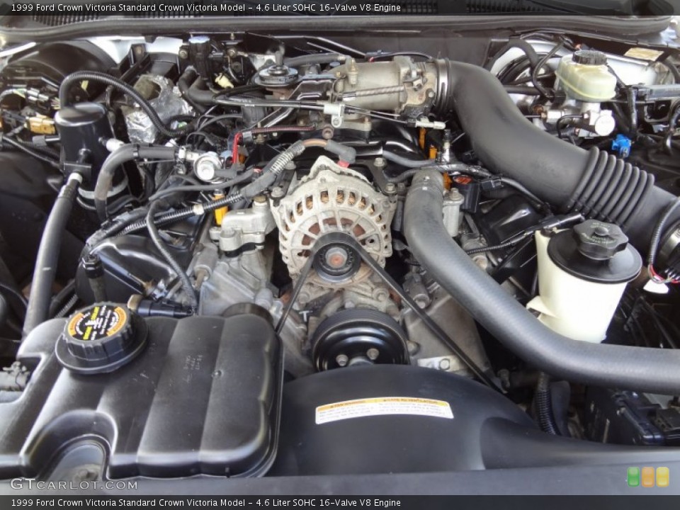 4.6 Liter SOHC 16-Valve V8 Engine for the 1999 Ford Crown Victoria #74610107