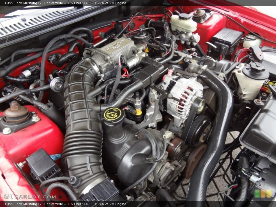 4.6 Liter SOHC 16-Valve V8 Engine for the 1999 Ford Mustang #74610581