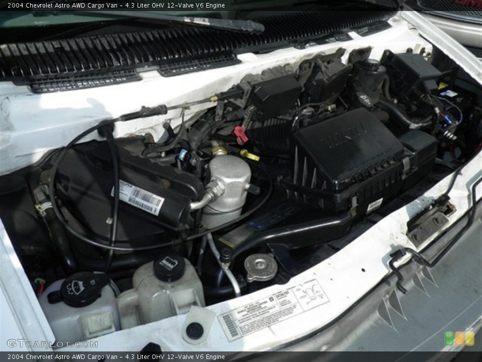 4.3 Liter OHV 12-Valve V6 2004 Chevrolet Astro Engine