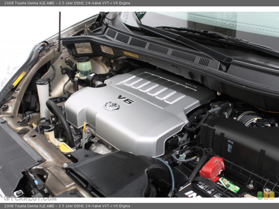 3.5 Liter DOHC 24-Valve VVT-i V6 Engine for the 2008 Toyota Sienna #74631283