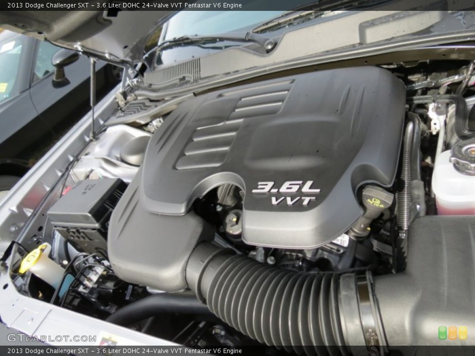 3.6 Liter DOHC 24-Valve VVT Pentastar V6 Engine for the 2013 Dodge Challenger #74632215