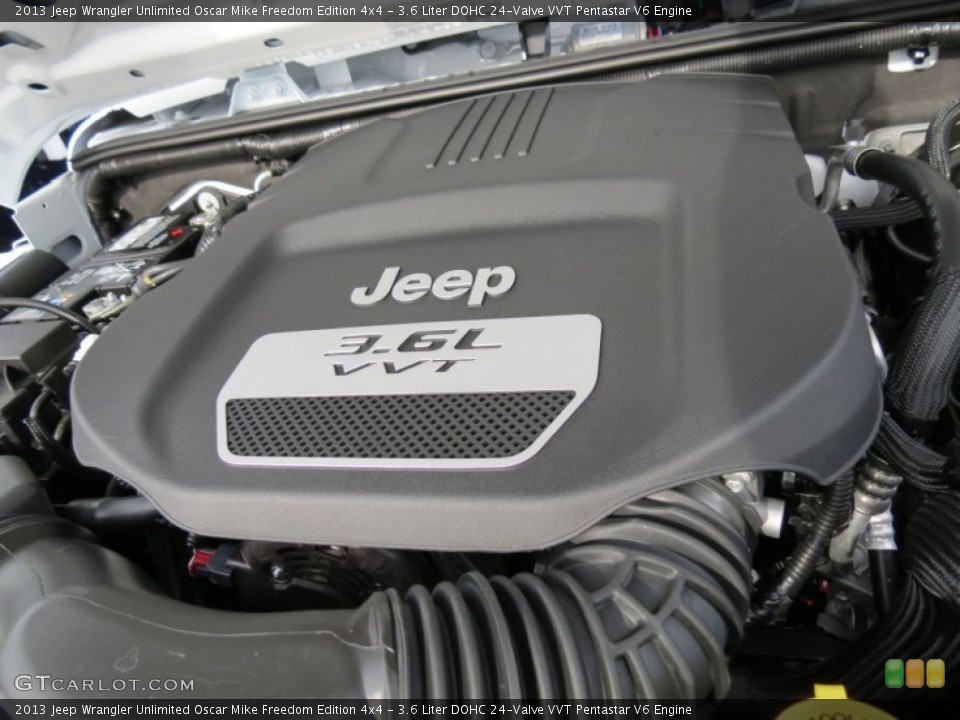 3.6 Liter DOHC 24-Valve VVT Pentastar V6 Engine for the 2013 Jeep Wrangler Unlimited #74638844