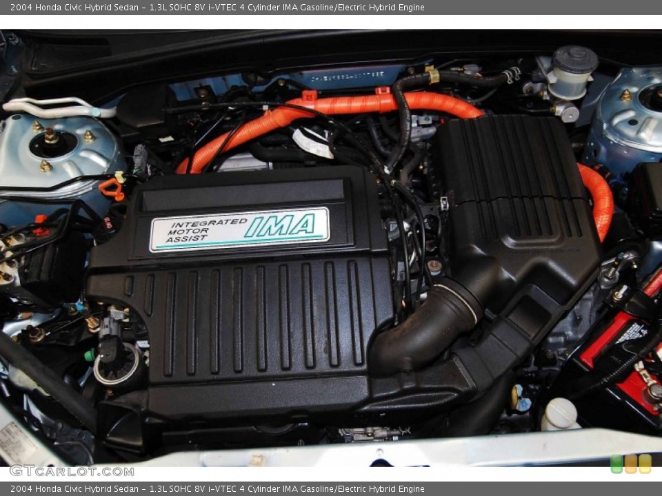 1.3L SOHC 8V i-VTEC 4 Cylinder IMA Gasoline/Electric Hybrid Engine for the 2004 Honda Civic #74644677