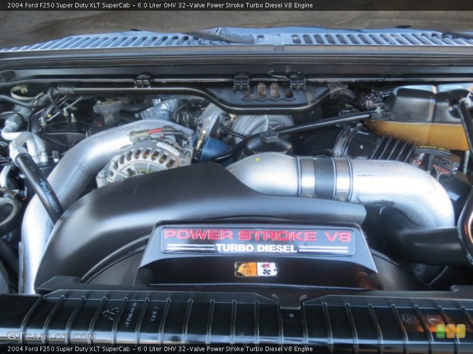 6.0 Liter OHV 32-Valve Power Stroke Turbo Diesel V8 Engine for the 2004 Ford F250 Super Duty #74658794