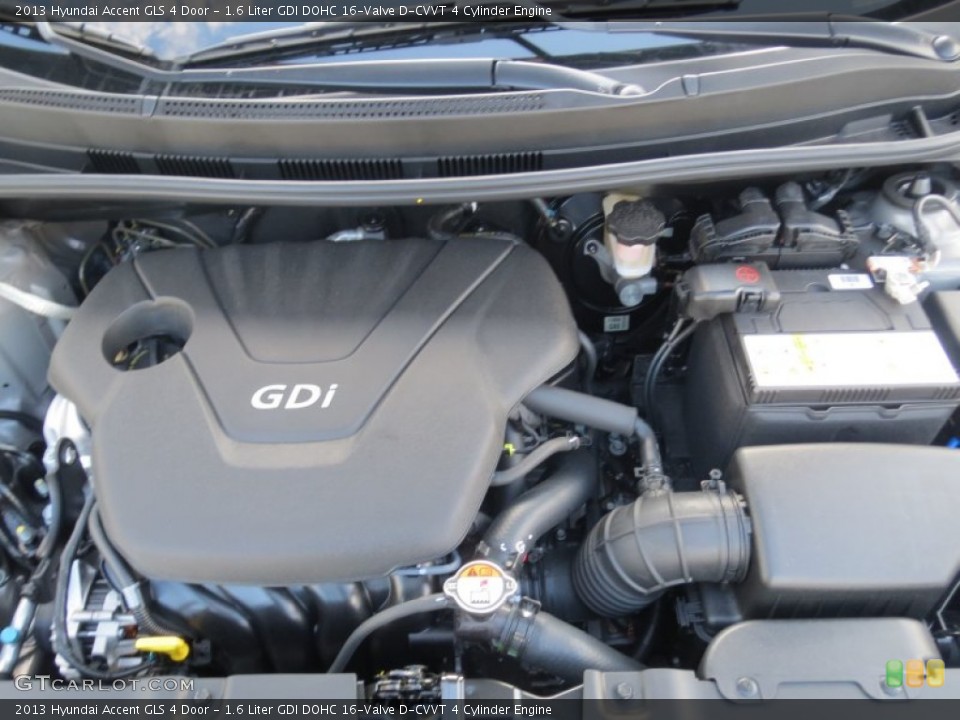 1.6 Liter GDI DOHC 16-Valve D-CVVT 4 Cylinder Engine for the 2013 Hyundai Accent #74661171