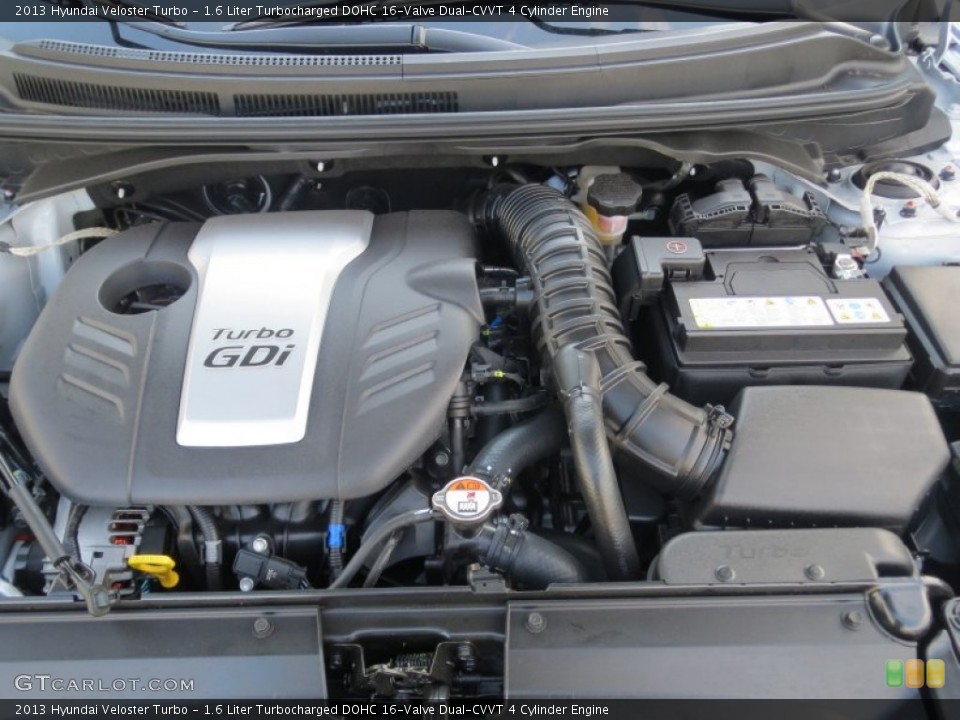 1.6 Liter Turbocharged DOHC 16-Valve Dual-CVVT 4 Cylinder Engine for the 2013 Hyundai Veloster #74661872