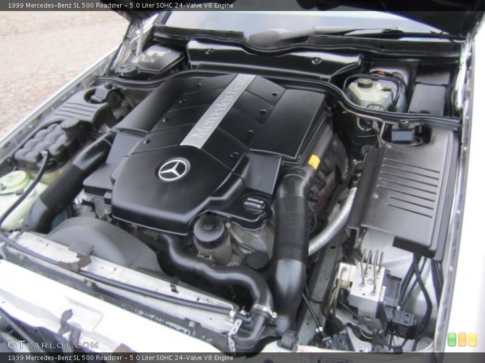 5.0 Liter SOHC 24-Valve V8 1999 Mercedes-Benz SL Engine