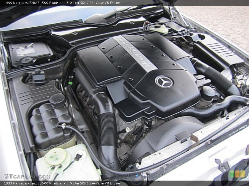 5.0 Liter SOHC 24-Valve V8 Engine for the 1999 Mercedes-Benz SL #74682900