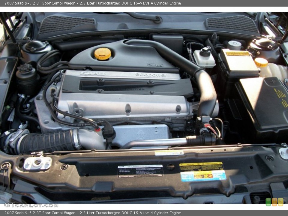 2.3 Liter Turbocharged DOHC 16-Valve 4 Cylinder Engine for the 2007 Saab 9-5 #74751622