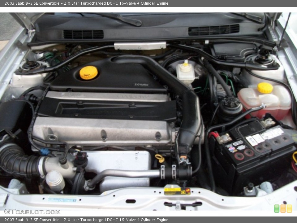 2.0 Liter Turbocharged DOHC 16-Valve 4 Cylinder Engine for the 2003 Saab 9-3 #74752018