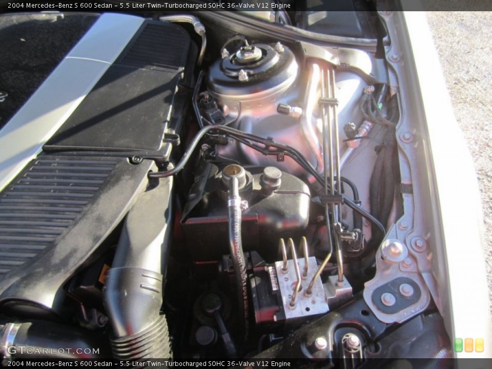 5.5 Liter Twin-Turbocharged SOHC 36-Valve V12 Engine for the 2004 Mercedes-Benz S #74784703