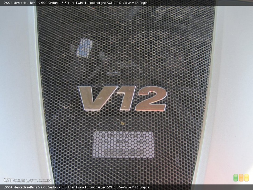 5.5 Liter Twin-Turbocharged SOHC 36-Valve V12 Engine for the 2004 Mercedes-Benz S #74784713