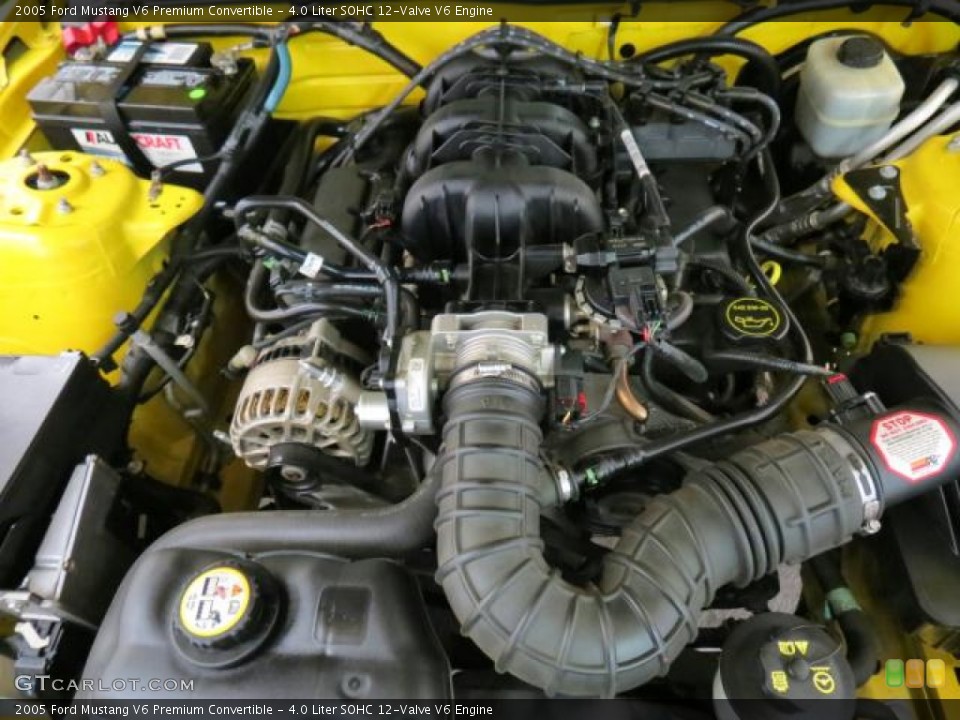 4.0 Liter SOHC 12-Valve V6 Engine for the 2005 Ford Mustang #74784979