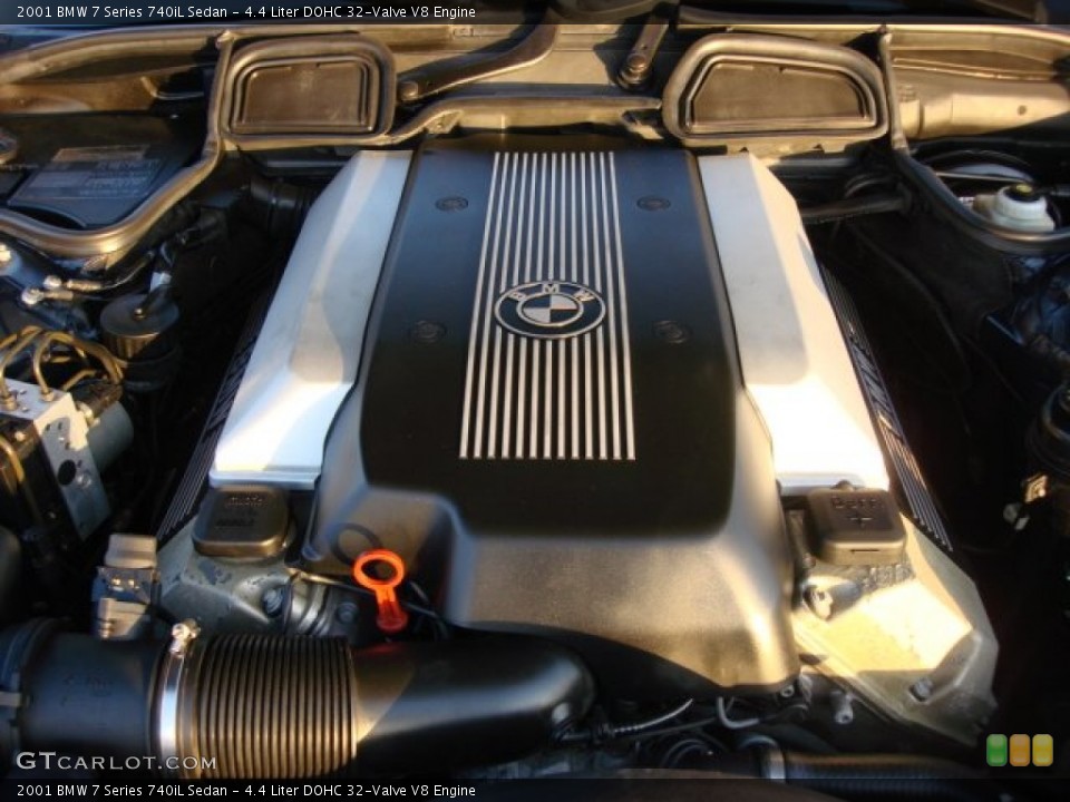 4.4 Liter DOHC 32-Valve V8 Engine for the 2001 BMW 7 Series #74789421