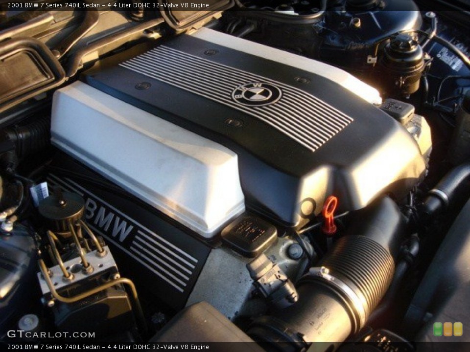 4.4 Liter DOHC 32-Valve V8 Engine for the 2001 BMW 7 Series #74789447