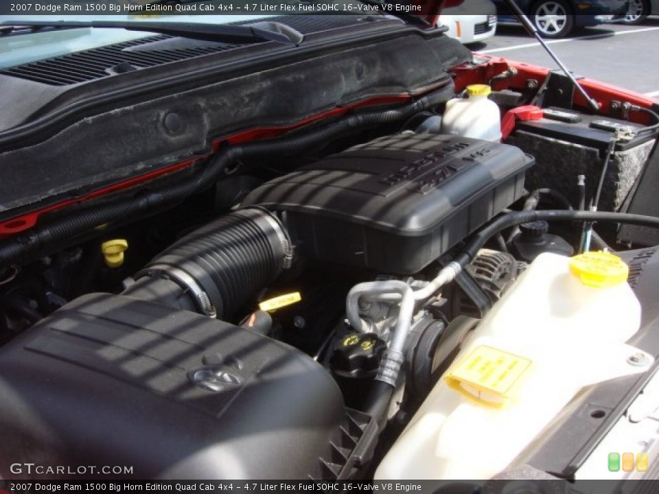 4.7 Liter Flex Fuel SOHC 16-Valve V8 Engine for the 2007 Dodge Ram 1500 #74790059