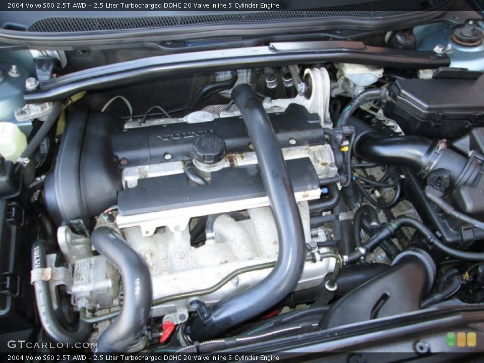 2.5 Liter Turbocharged DOHC 20 Valve Inline 5 Cylinder Engine for the 2004 Volvo S60 #74795072