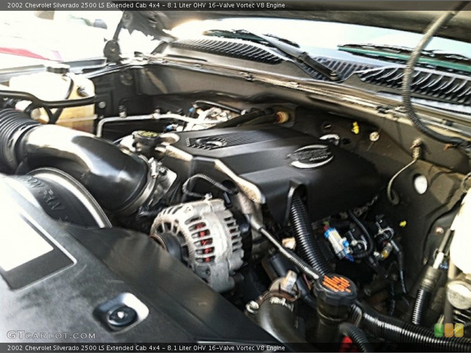 8.1 Liter OHV 16-Valve Vortec V8 Engine for the 2002 Chevrolet Silverado 2500 #74824438