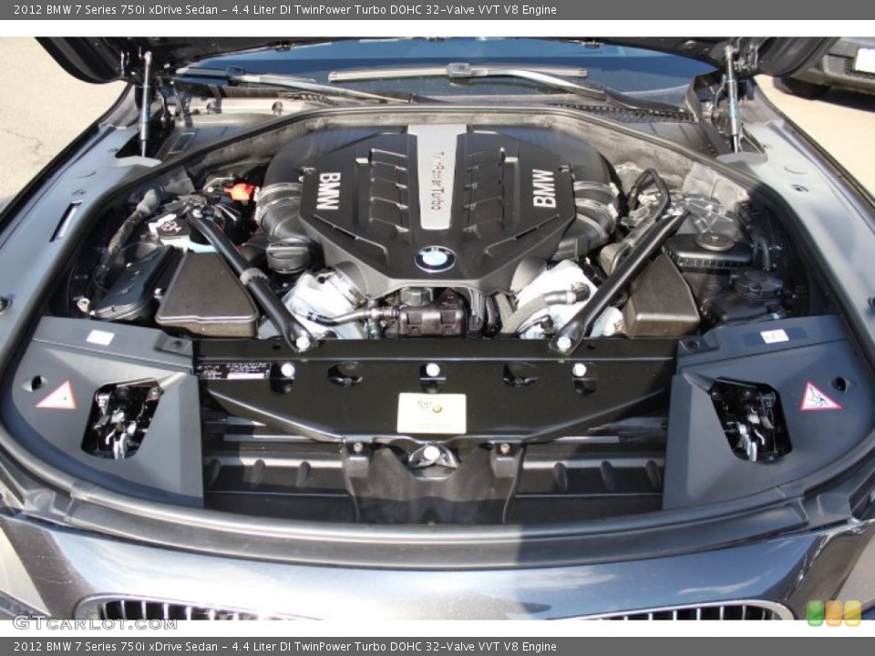 4.4 Liter DI TwinPower Turbo DOHC 32-Valve VVT V8 Engine for the 2012 BMW 7 Series #74841714