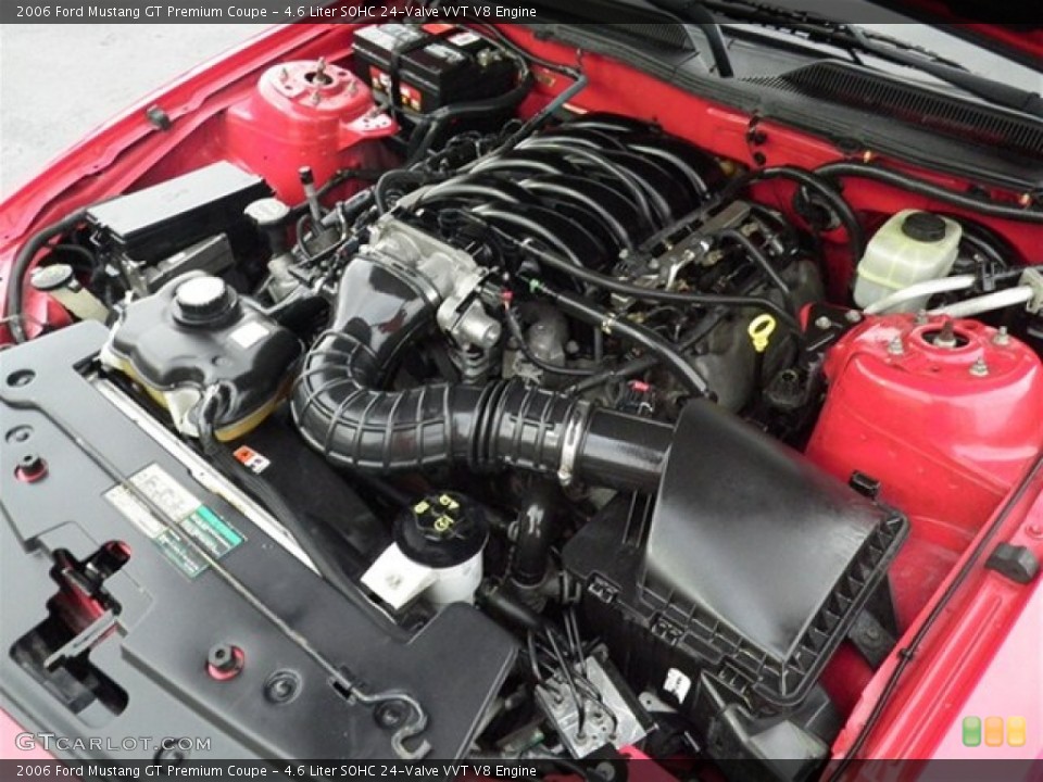 4.6 Liter SOHC 24-Valve VVT V8 Engine for the 2006 Ford Mustang #74858226