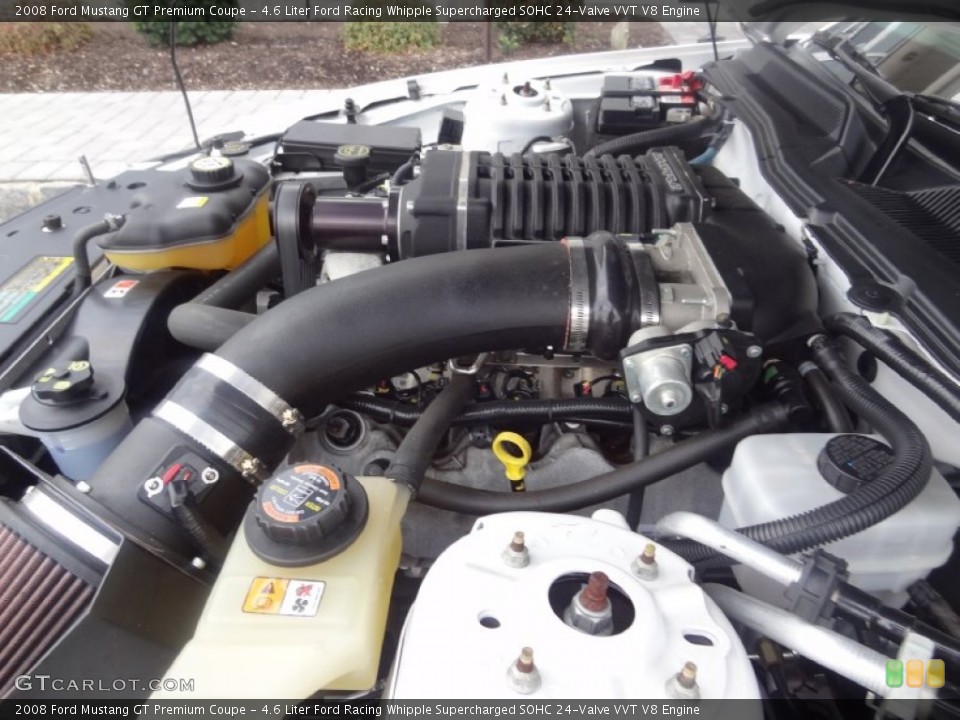 4.6 Liter Ford Racing Whipple Supercharged SOHC 24-Valve VVT V8 Engine for the 2008 Ford Mustang #74867501