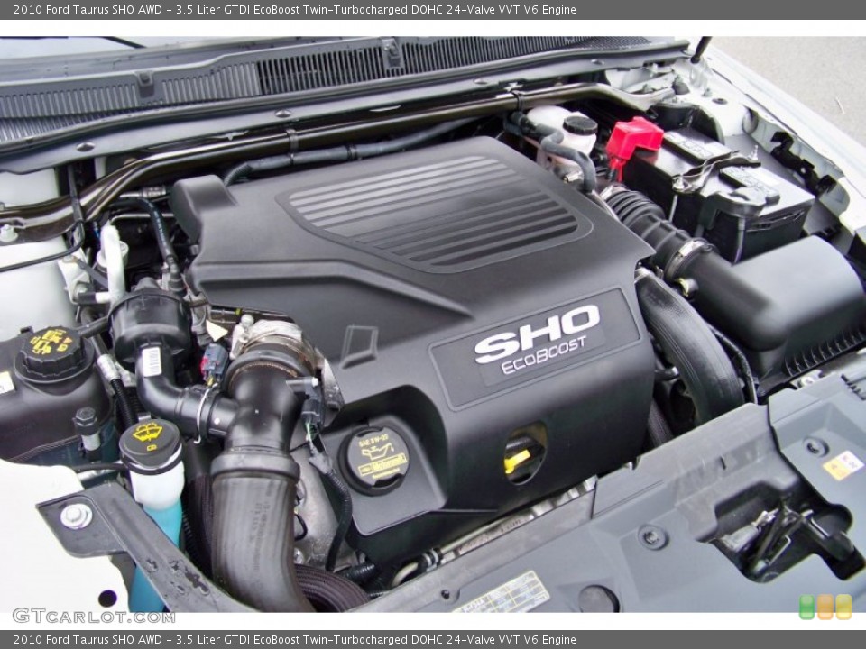 3.5 Liter GTDI EcoBoost Twin-Turbocharged DOHC 24-Valve VVT V6 Engine for the 2010 Ford Taurus #74870561