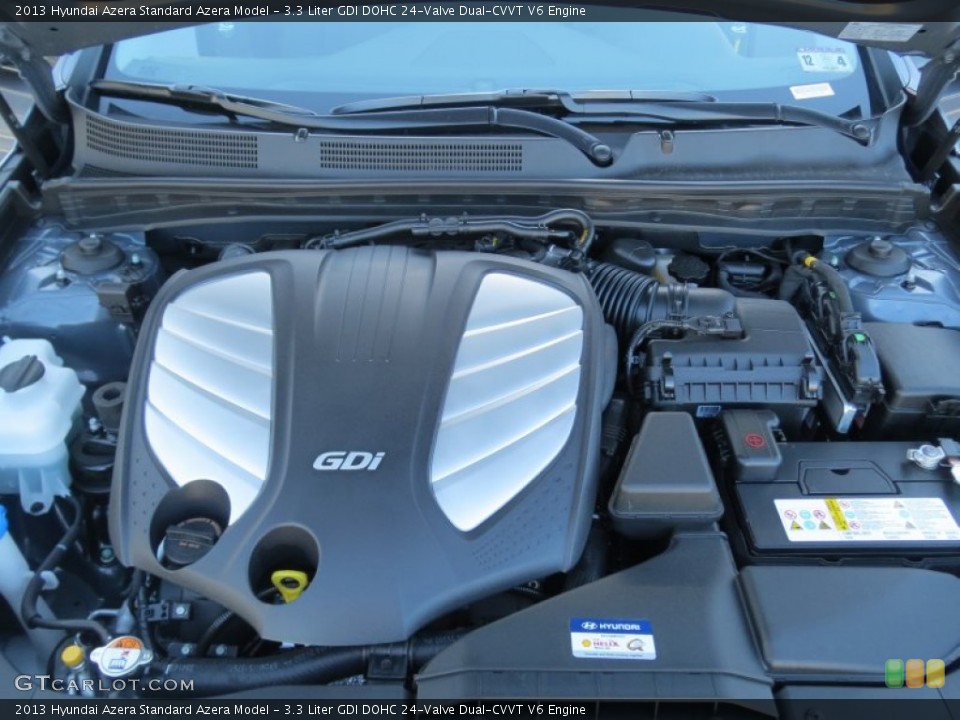 3.3 Liter GDI DOHC 24-Valve Dual-CVVT V6 Engine for the 2013 Hyundai Azera #74881752