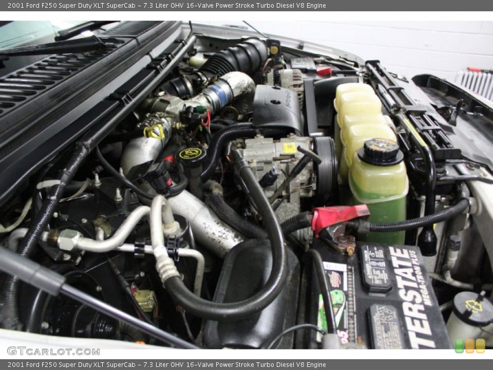 7.3 Liter OHV 16-Valve Power Stroke Turbo Diesel V8 Engine for the 2001 Ford F250 Super Duty #74883235