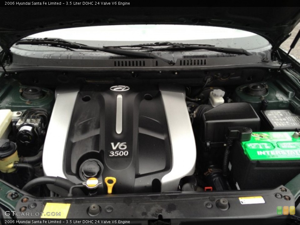 3.5 Liter DOHC 24 Valve V6 Engine for the 2006 Hyundai Santa Fe #74888444