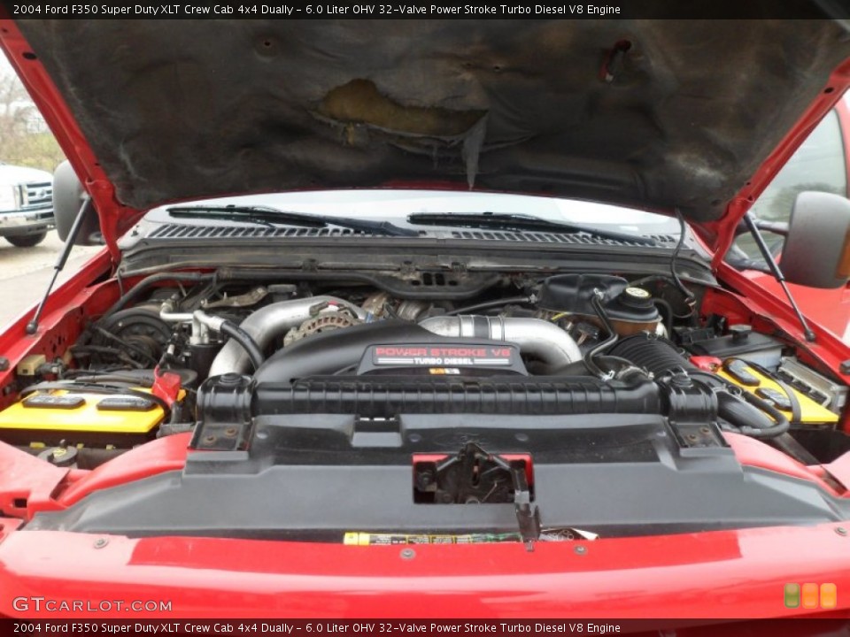 6.0 Liter OHV 32-Valve Power Stroke Turbo Diesel V8 Engine for the 2004 Ford F350 Super Duty #74897100