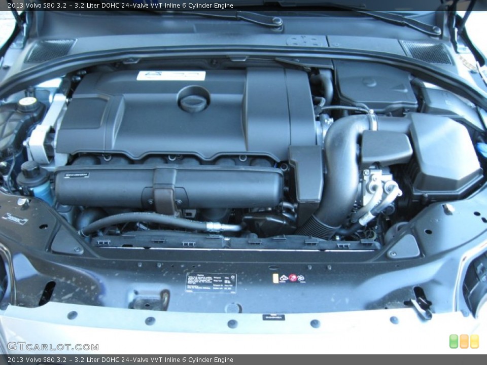 3.2 Liter DOHC 24-Valve VVT Inline 6 Cylinder 2013 Volvo S80 Engine