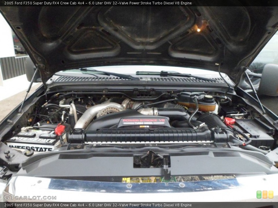 6.0 Liter OHV 32-Valve Power Stroke Turbo Diesel V8 Engine for the 2005 Ford F350 Super Duty #74898167