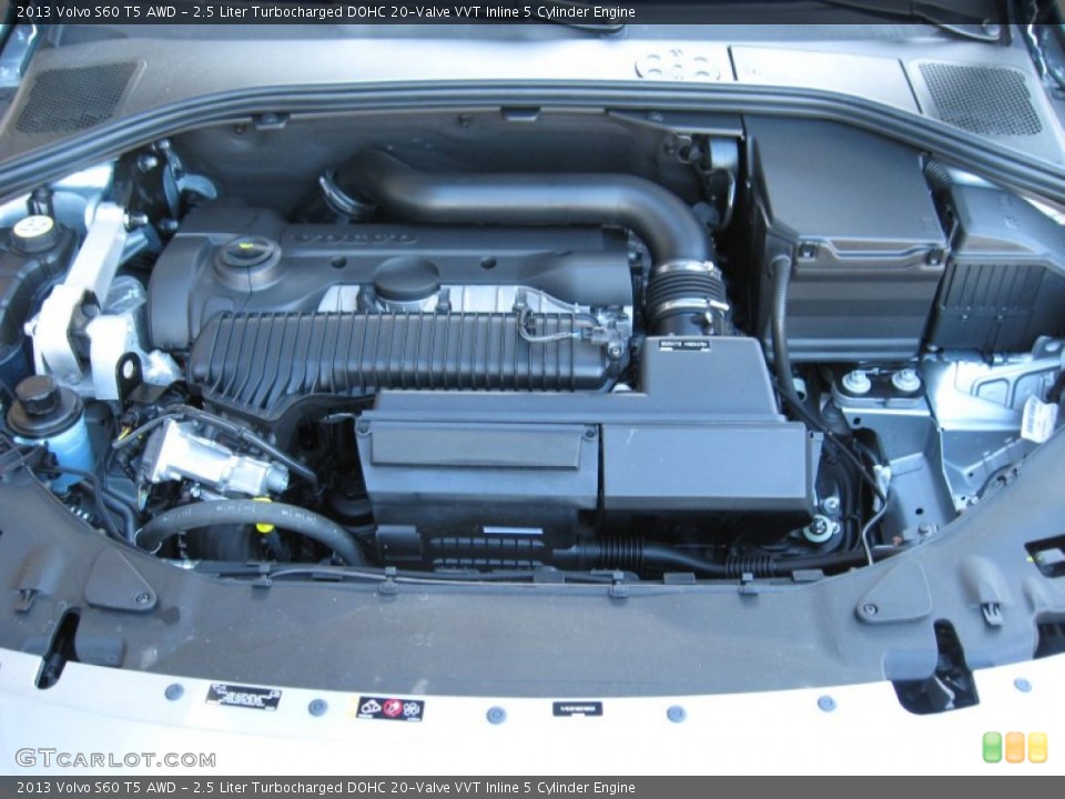 2.5 Liter Turbocharged DOHC 20-Valve VVT Inline 5 Cylinder Engine for the 2013 Volvo S60 #74899330