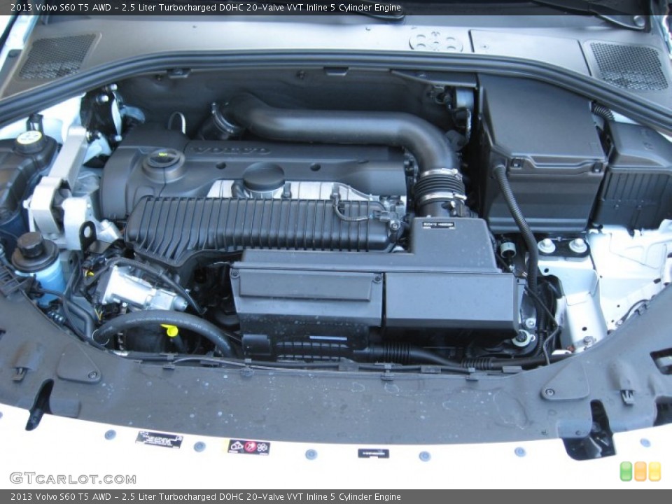 2.5 Liter Turbocharged DOHC 20-Valve VVT Inline 5 Cylinder Engine for the 2013 Volvo S60 #74901468