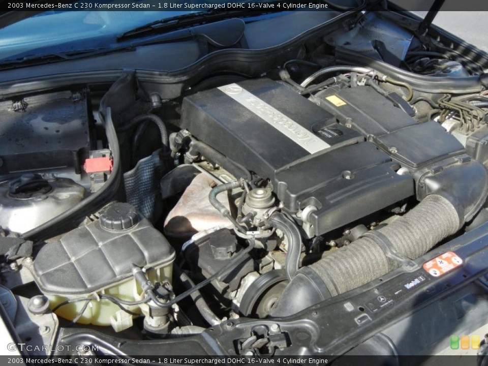 1.8 Liter Supercharged DOHC 16-Valve 4 Cylinder Engine for the 2003 Mercedes-Benz C #74910756