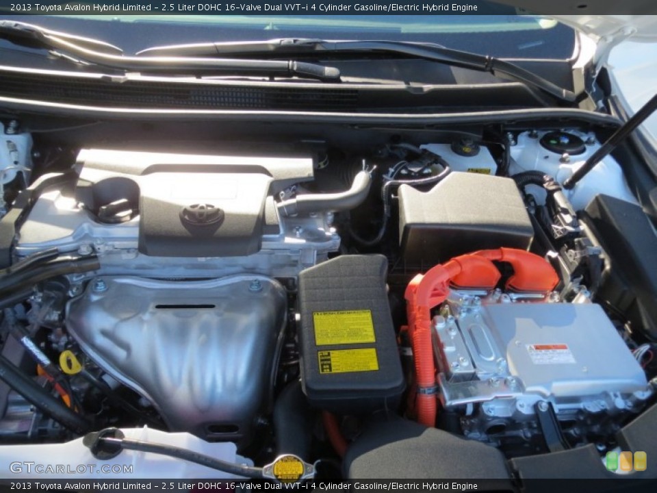 2.5 Liter DOHC 16-Valve Dual VVT-i 4 Cylinder Gasoline/Electric Hybrid Engine for the 2013 Toyota Avalon #74921411