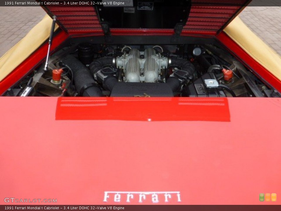 3.4 Liter DOHC 32-Valve V8 Engine for the 1991 Ferrari Mondial t #74927188