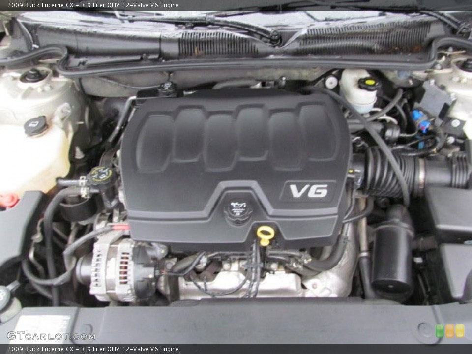 3.9 Liter OHV 12-Valve V6 2009 Buick Lucerne Engine