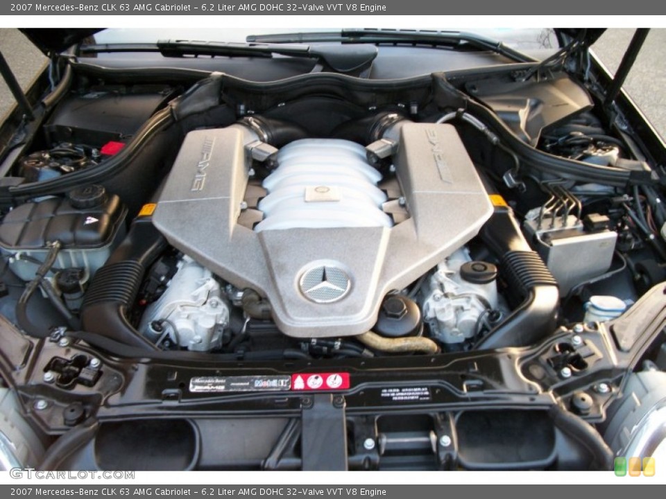 6.2 Liter AMG DOHC 32-Valve VVT V8 2007 Mercedes-Benz CLK Engine