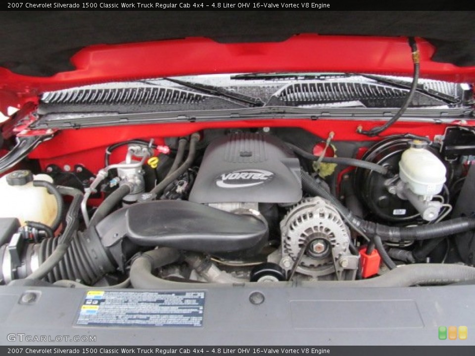 4.8 Liter OHV 16-Valve Vortec V8 Engine for the 2007 Chevrolet Silverado 1500 #74952493
