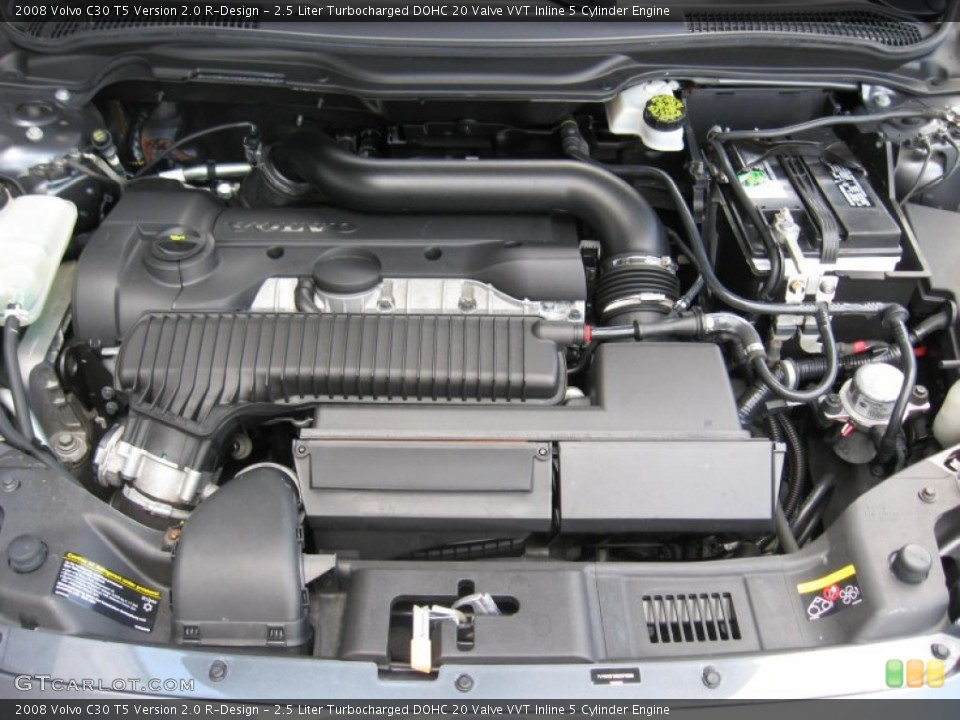 2.5 Liter Turbocharged DOHC 20 Valve VVT Inline 5 Cylinder Engine for the 2008 Volvo C30 #74955235