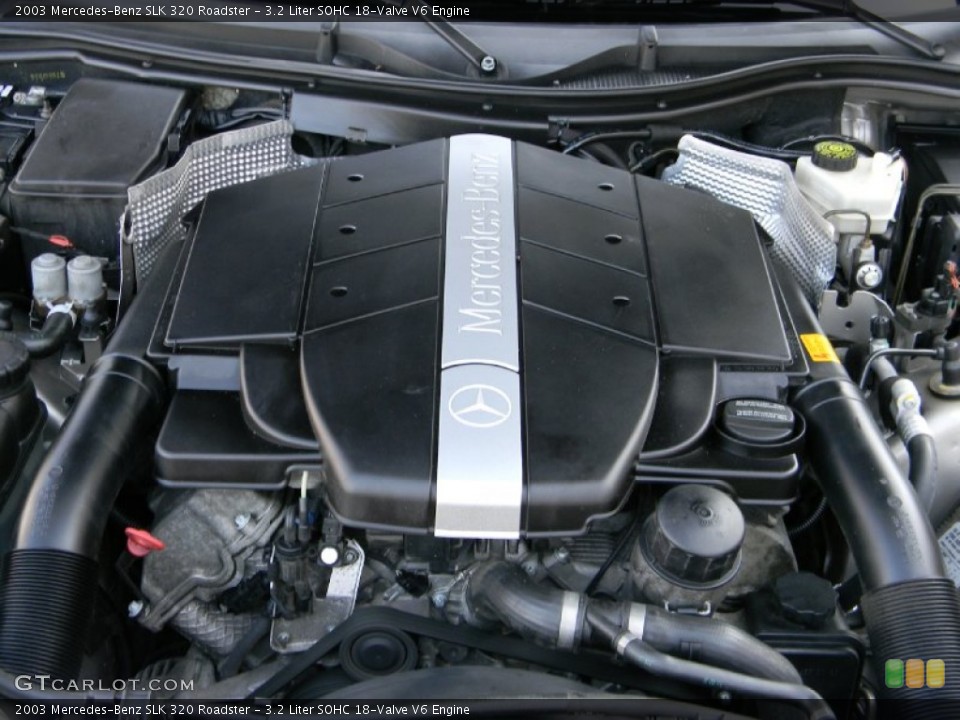 3.2 Liter SOHC 18-Valve V6 2003 Mercedes-Benz SLK Engine