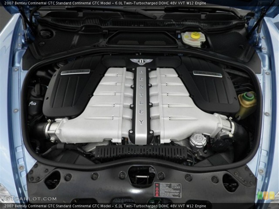 6.0L Twin-Turbocharged DOHC 48V VVT W12 Engine for the 2007 Bentley Continental GTC #75013369