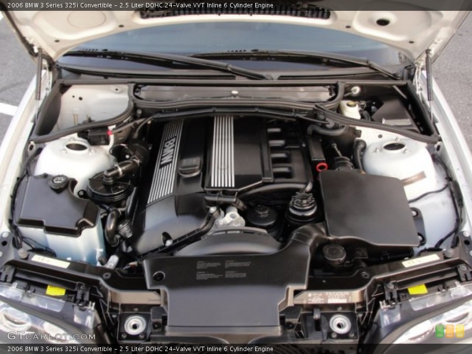 2.5 Liter DOHC 24-Valve VVT Inline 6 Cylinder 2006 BMW 3 Series Engine