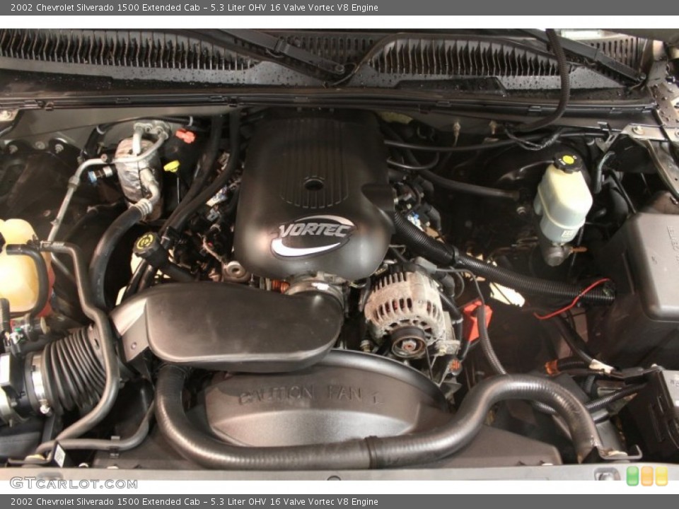 5.3 Liter OHV 16 Valve Vortec V8 2002 Chevrolet Silverado 1500 Engine