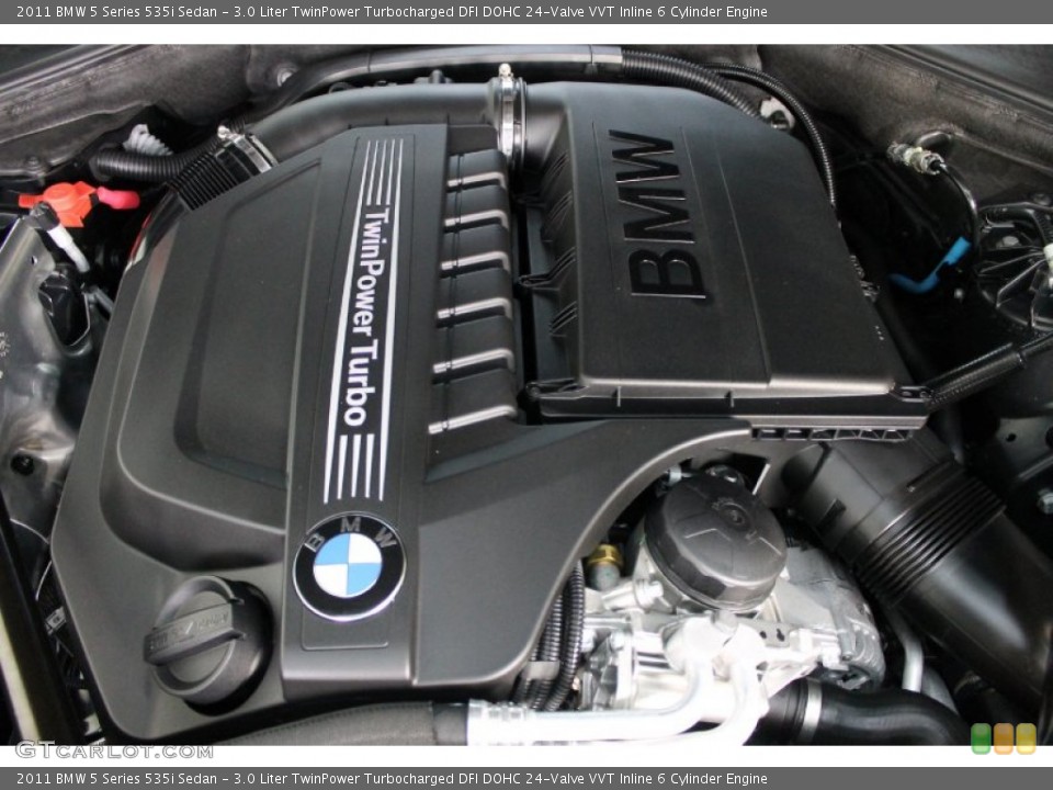 3.0 Liter TwinPower Turbocharged DFI DOHC 24-Valve VVT Inline 6 Cylinder Engine for the 2011 BMW 5 Series #75110382