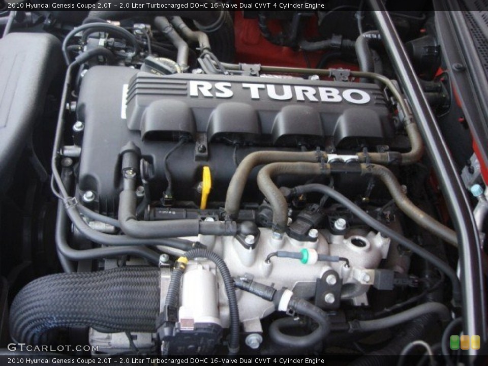 2.0 Liter Turbocharged DOHC 16-Valve Dual CVVT 4 Cylinder Engine for the 2010 Hyundai Genesis Coupe #75135606