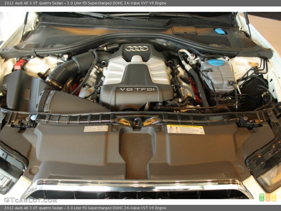 3.0 Liter FSI Supercharged DOHC 24-Valve VVT V6 Engine for the 2012 Audi A6 #75149288