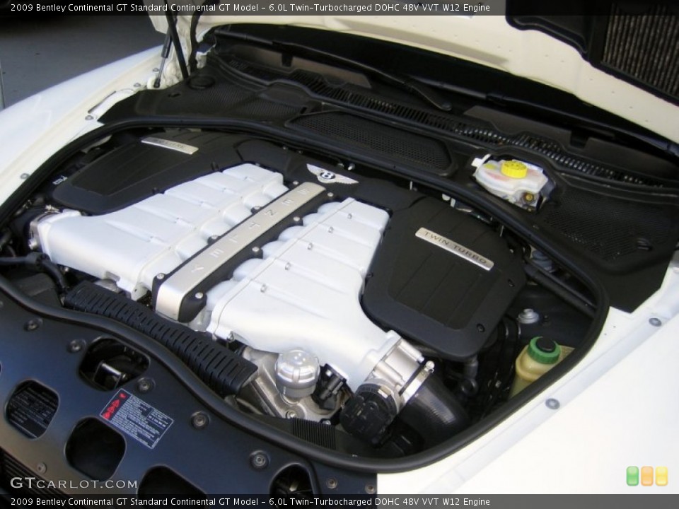 6.0L Twin-Turbocharged DOHC 48V VVT W12 Engine for the 2009 Bentley Continental GT #75156566
